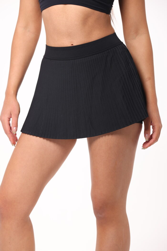 HIGHT-RISE PLEATED TENNIS SKIRT